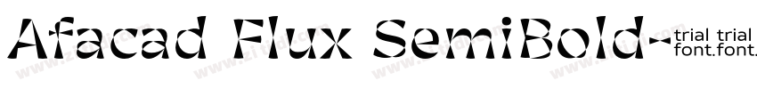 Afacad Flux SemiBold字体转换